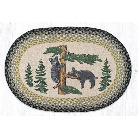 Palacedesigns OP-116 Bear Cubs Oval Patch - - 20 x 30 in. PA2846548